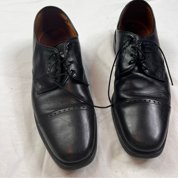 ALLEN EDMONDS 3912 Sz 9.5B Black Leather Cap-Toe Oxford MADE IN USA L080922 main image 7